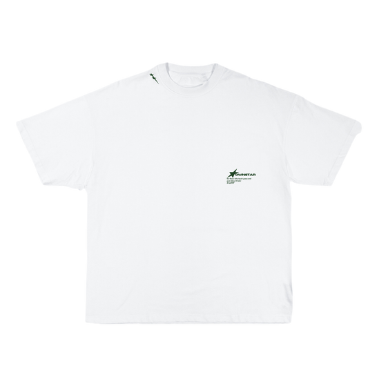 OWNSTAR NATURE shirt sweatshirt in white heavyweight 300 GSM cotton