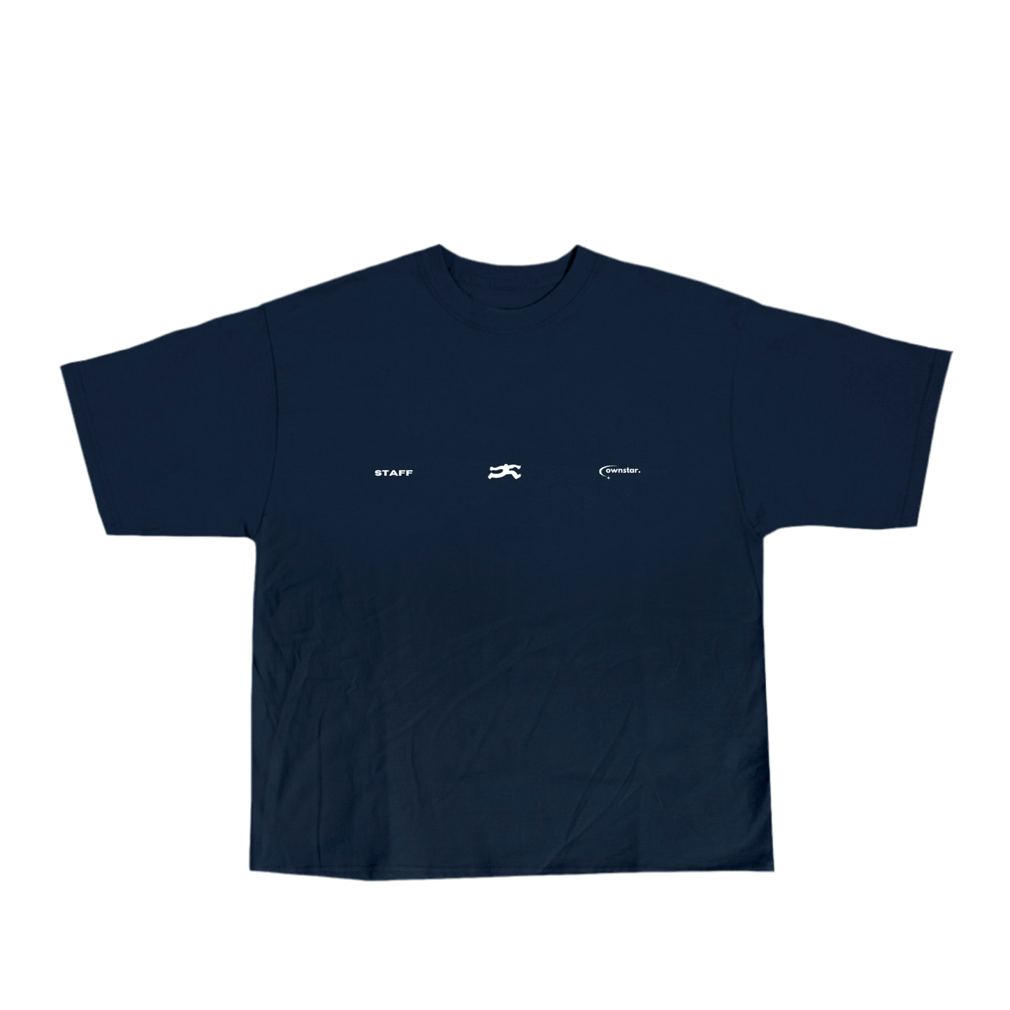 OWNSTAR STAFF MEMBER shirt sweatshirt in navy blue heavyweight 300 GSM cotton
