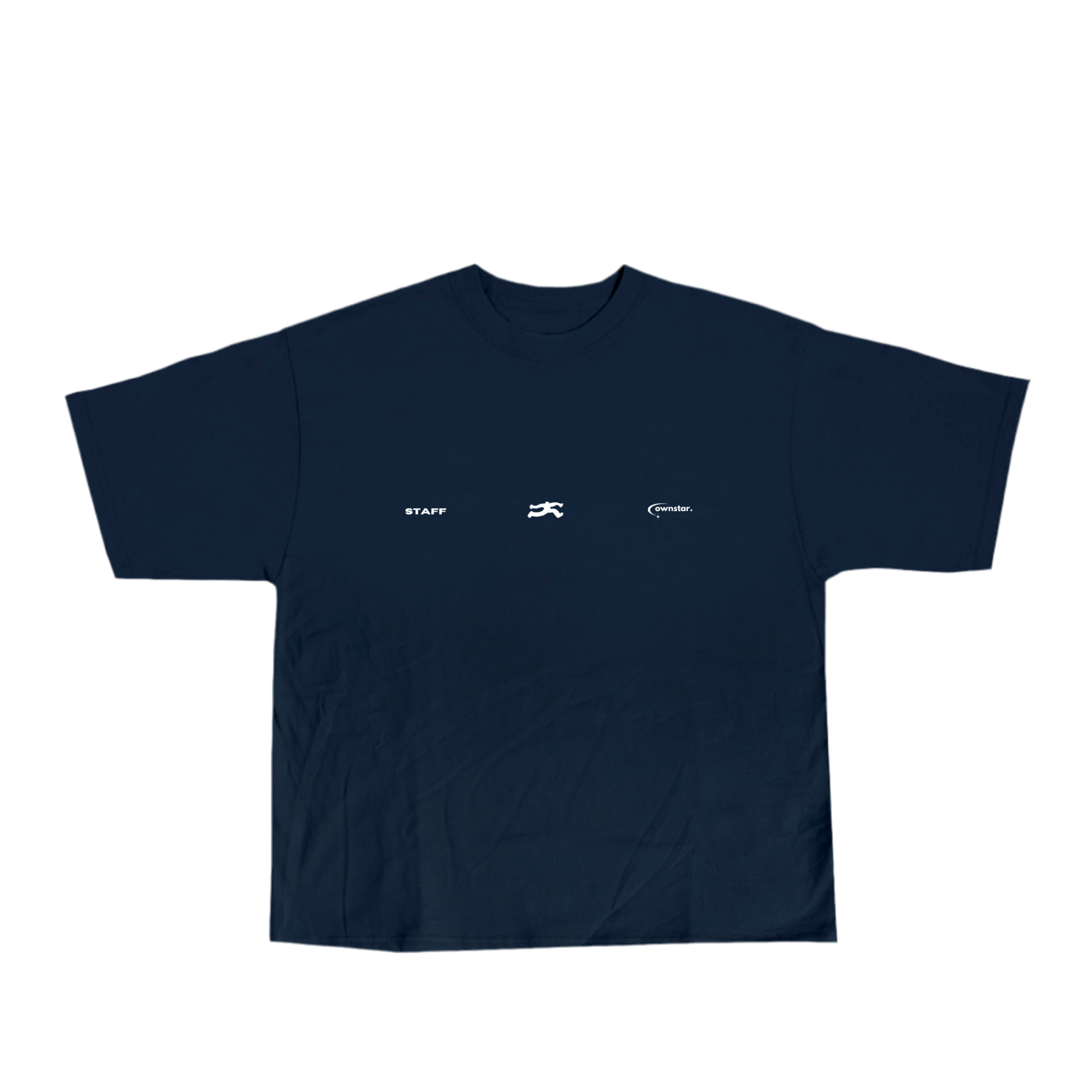 OWNSTAR STAFF MEMBER shirt sweatshirt in navy blue heavyweight 300 GSM cotton
