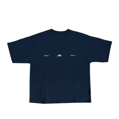 OWNSTAR STAFF MEMBER shirt sweatshirt in navy blue heavyweight 300 GSM cotton
