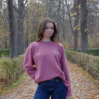 OWNSTAR crewneck with signature double-star embroidery on neckline
