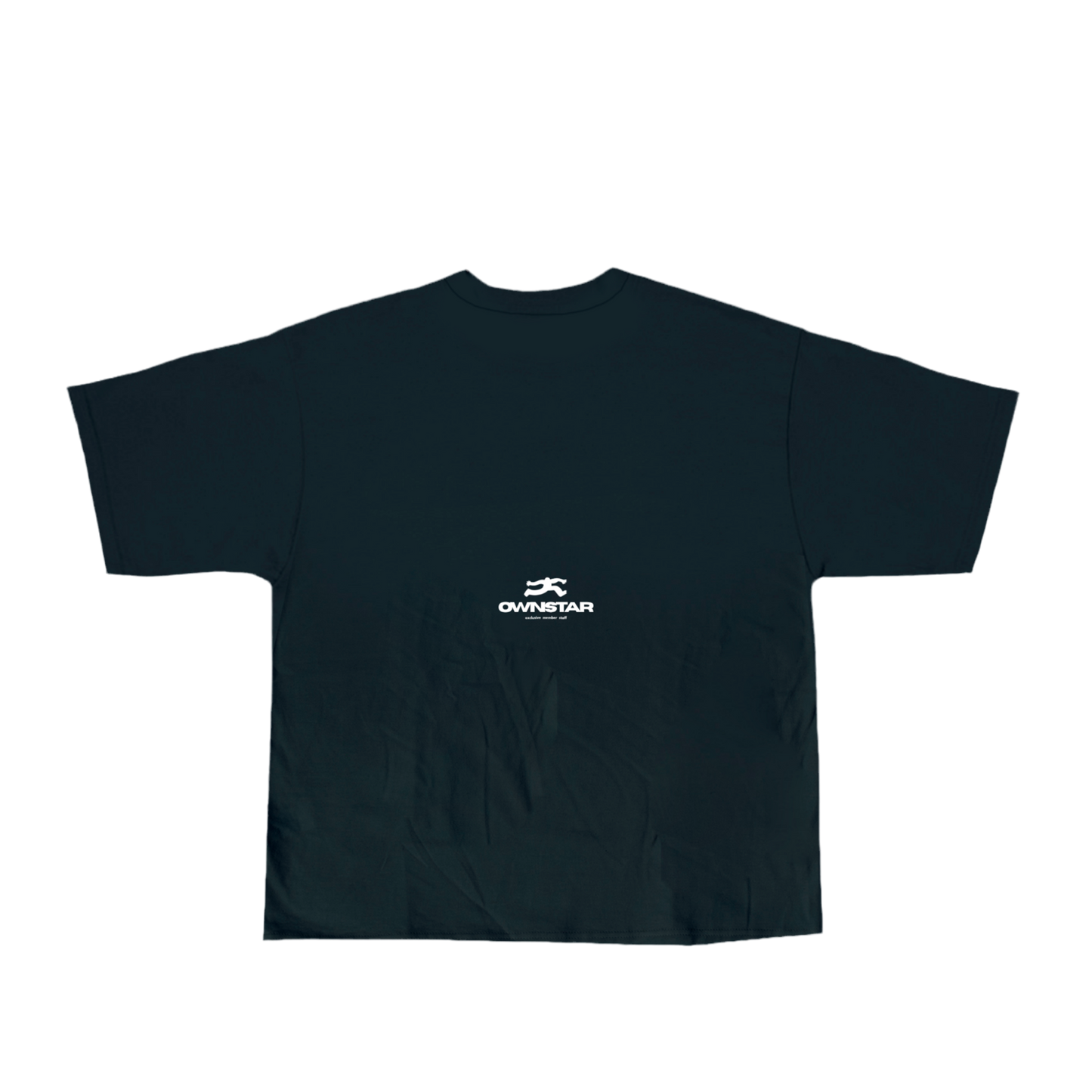 OWNSTAR STAFF MEMBER back shirt sweatshirt in navy blue heavyweight 300 GSM cotton