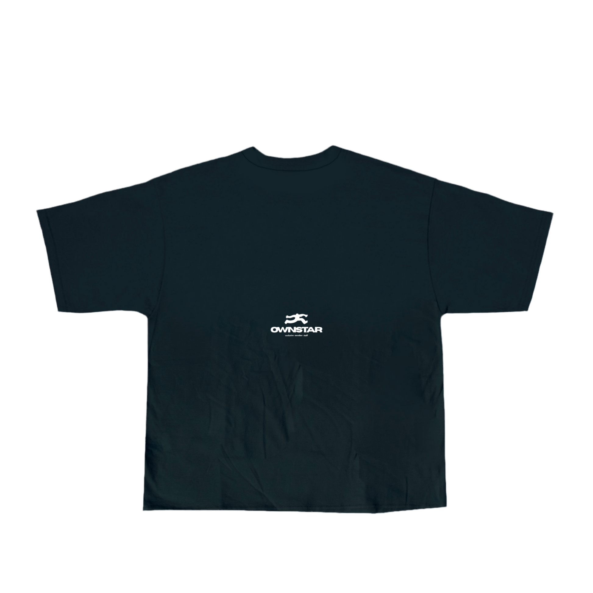 OWNSTAR STAFF MEMBER back shirt sweatshirt in navy blue heavyweight 300 GSM cotton