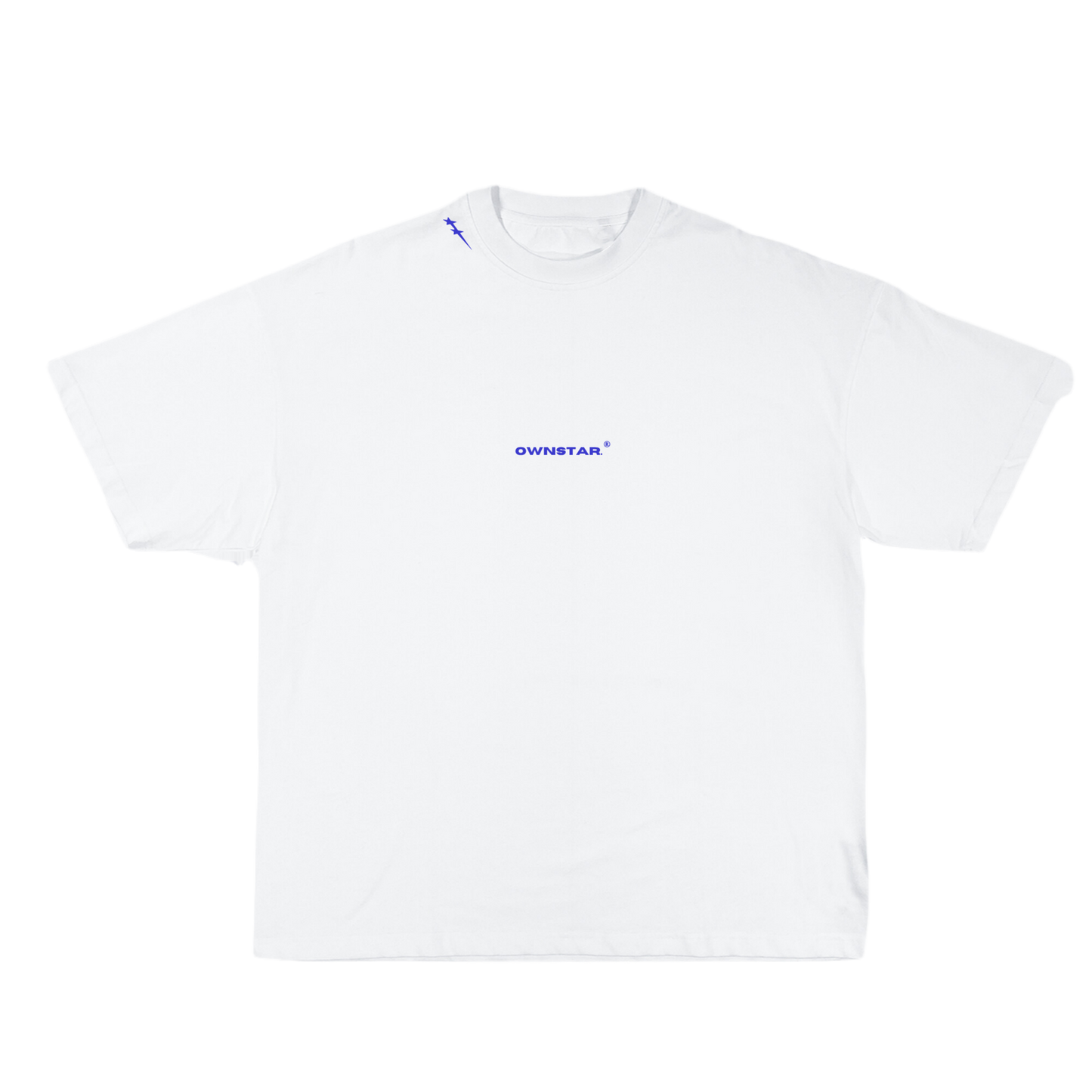 OWNSTAR PRINT YOUR PATH shirt sweatshirt in white heavyweight 300 GSM cotton