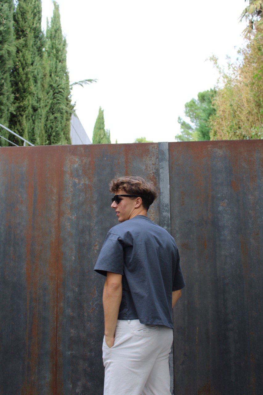 UNISEX-BLUE BASIC SHIRT